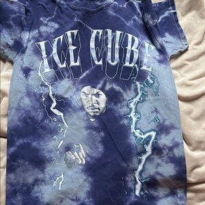 Ice Cube Graphic Kids T-Shirt - Navy Blue